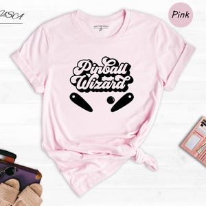 Pinball Wizard Shirt: Retro Arcade Graphic - Cotton Blend, Unisex Casual Wear image 1