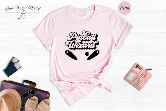 Pinball Wizard Shirt: Retro Arcade Graphic - Cotton Blend, Unisex Casual Wear