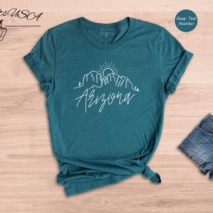 Desert Shirt Vintage Arizona Tee: Cactus Scene Graphic - Cotton Blend, Unisex, Relaxed Fit, Pre-Shrunk Material image 6