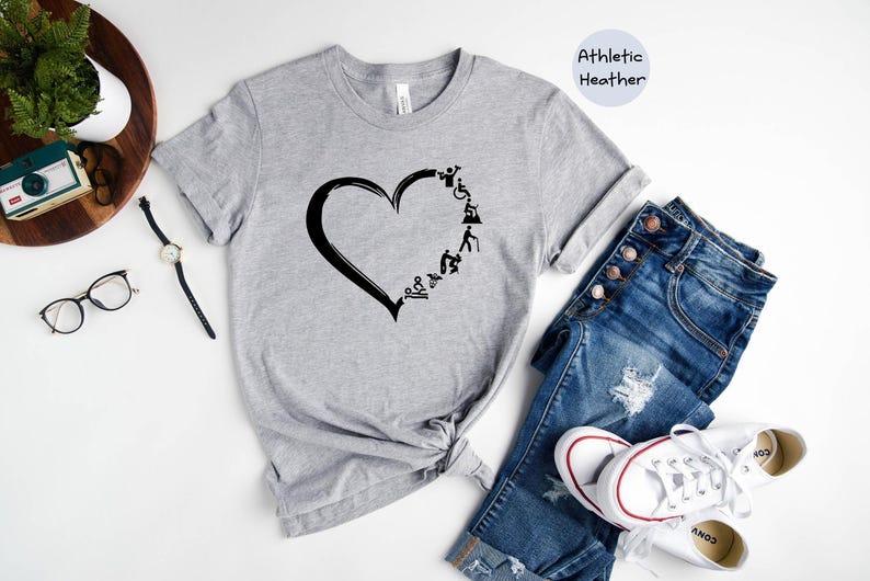 Physical Therapist Shirt Heart Graphic Tee: PT/PTA Gift Apparel, Unisex Cotton Blend (XS-3XL, Relaxed Fit) image 7