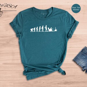 Chemise Gamer Evolution - T-shirt de jeu vidéo amusant - Tissu en coton mélangé, coupe unisexe, tenue décontractée au quotidien image 4