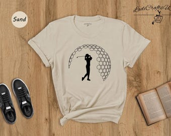 Female Golfer Tee: Humorous Golfing Shirt - Cotton Blend, Relaxed Fit, Casual Wear for Golf Lovers and Moms
