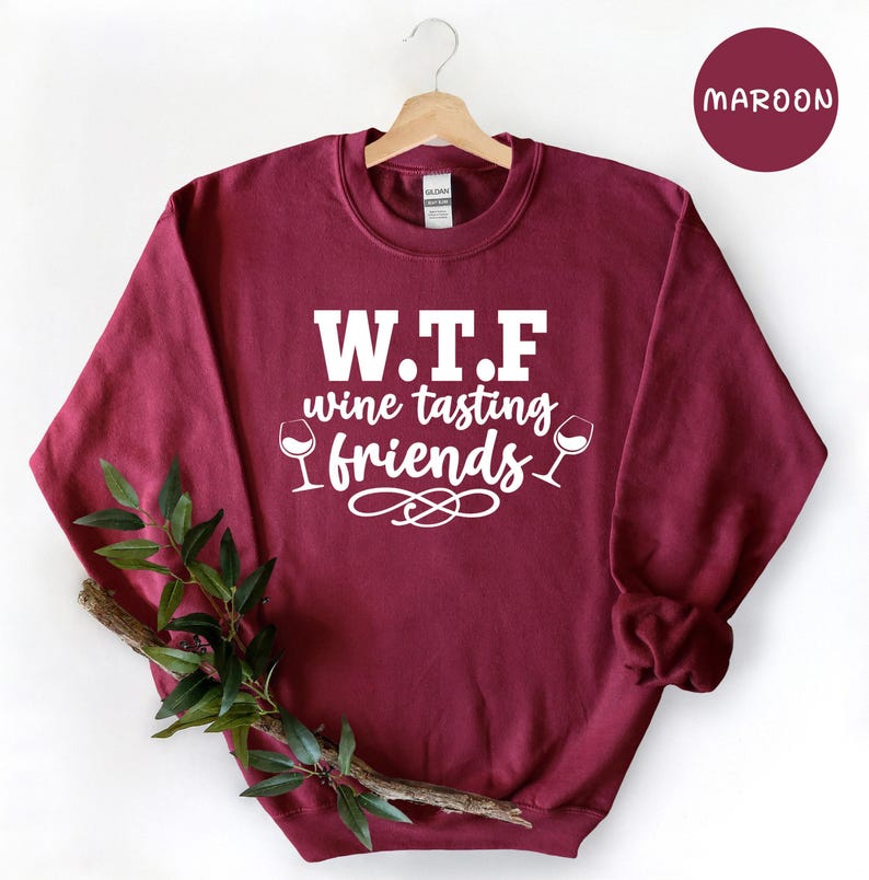 WTF Shirt Humorous Wine T-Shirt: Funny Wine Tasting Friends Tee, Casual Cotton, Relaxed Fit | Unisex Sizes, Gift Idea image 7