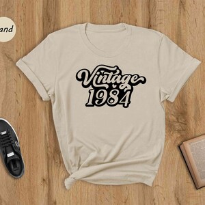 Vintage 1984 Shirt, 41th Birthday, 41th Birthday Gift, 1984 Shirt, 80s Birthday Shirt, Gift Idea for Grandmom, Mom, Wife, Girl, Daughter Tee