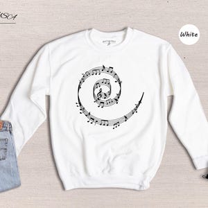 Music Teacher Shirt Casual T-Shirt: Funny Music Notes Design, Cotton Blend (Unisex Sizes S-3XL, Comfortable Fit) immagine 8