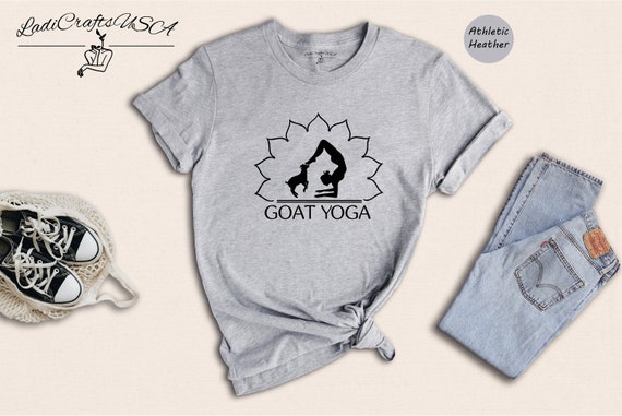 Goat yoga t shirt best sale