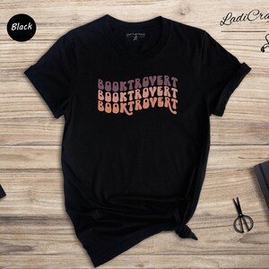 Booktrovert Shirt Introvert Tee: Book Lover Design, Unisex Cotton Blend | Relaxed Fit, Multiple Colors | Sizes S-XXL image 7