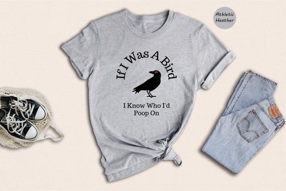 Funny Bird Shirt Tee: Humorous Birdwatching Quote, Soft Cotton Blend (Unisex Sizes S-XXL, Relaxed Fit)