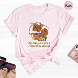 Crochet Yarn Shirt Funny Knitting Tee: Casual Yarn Lover Apparel, Cotton Blend (Multiple Sizes, Gift Idea For Crafters) bild 3
