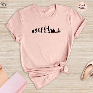 Chemise Gamer Evolution - T-shirt de jeu vidéo amusant - Tissu en coton mélangé, coupe unisexe, tenue décontractée au quotidien image 7