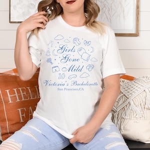 Girls Gone Mild Bachelorette Shirts, Spa Bachelorette, Personalized Bachelorette, Comfort Colors Bach, Bachelorette Party Shirts, Bach Party