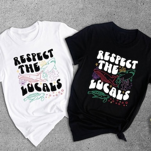 Whale Shark Tshirt Casual Tee, Respect The Locals Print (Unisex XS-XXL, Relaxed Fit, Cotton Blend) imagem 7