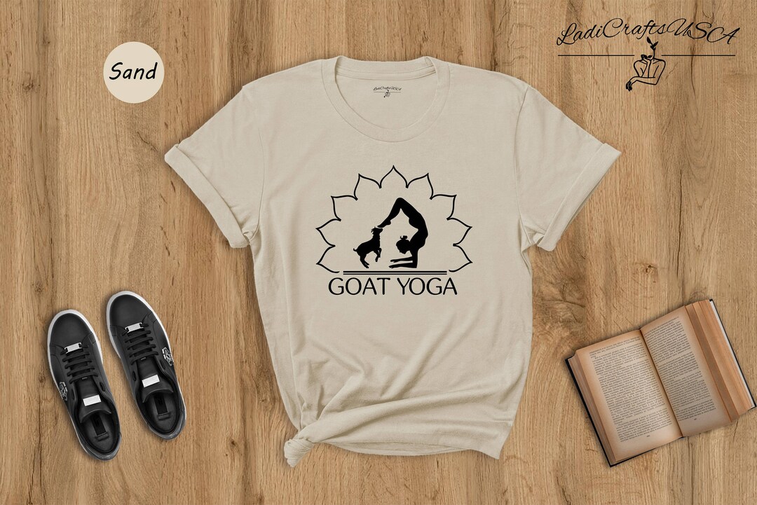 Goat Yoga Shirt Goat T shirt Goat Lover Tee Meditating Tee Yoga Lover Shirt Relaxing Shirt Gift for Yoga Teacher Yogi Shirt Etsy Canada
