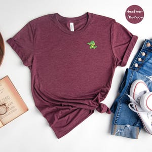 Pocket Crocodile Tee: Happy Sitting Crocodile - Cotton Blend, Unisex Casual Shirt, Relaxed Fit for Men and Women image 5