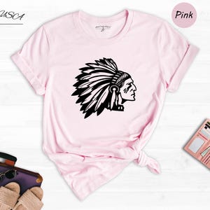 Native American Tee: Son of American Indian Chief Shirt, Feather Design | 100% Cotton, Unisex Fit | Multiple Sizes 画像 5
