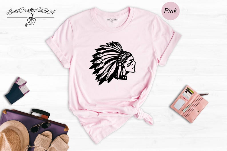 Native American Tee: Son of American Indian Chief Shirt, Feather Design | 100% Cotton, Unisex Fit | Multiple Sizes 画像 5