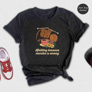 Crochet Yarn Shirt Funny Knitting Tee: Casual Yarn Lover Apparel, Cotton Blend (Multiple Sizes, Gift Idea For Crafters) bild 6