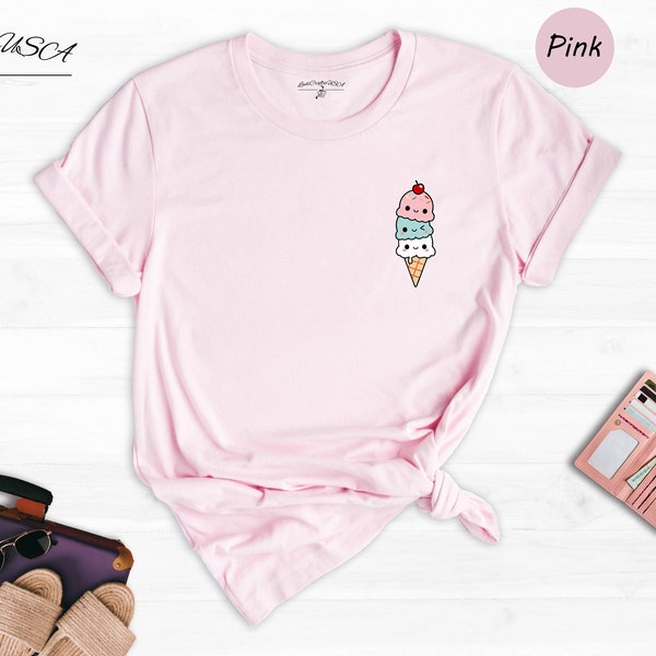 Review For CUTE ICE CREAM T-SHIRT T-SHIRT YV40141