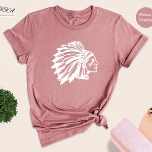 Native American Tee: Son of American Indian Chief Shirt, Feather Design | 100% Cotton, Unisex Fit | Multiple Sizes 画像 4