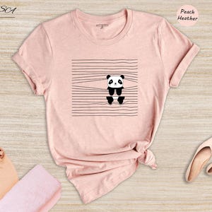 Panda Lover Shirt Cute Animal Tee: Humorous Panda Bear Print, Soft Cotton (XS-XXL, Unisex Fit) image 1
