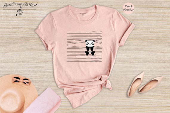 Panda Lover Shirt Cute Animal Tee: Humorous Panda Bear Print, Soft Cotton (XS-XXL, Unisex Fit)