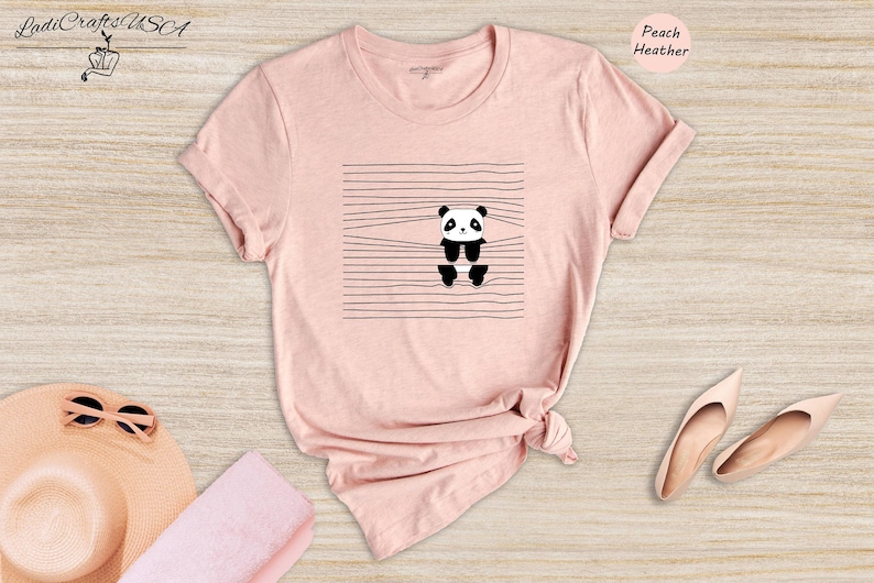 Panda Lover Shirt Cute Animal Tee: Humorous Panda Bear Print, Soft Cotton (XS-XXL, Unisex Fit) image 1
