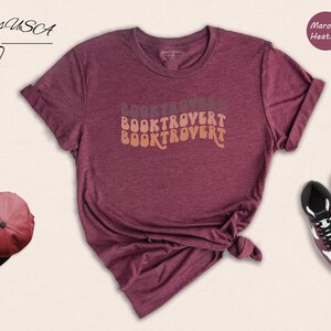 Booktrovert Shirt Introvert Tee: Book Lover Design, Unisex Cotton Blend | Relaxed Fit, Multiple Colors | Sizes S-XXL image 4