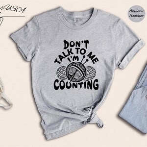 Crochet Lover Shirt Funny Knitting Tee: Humorous Quote Design, Cotton Blend (Unisex Sizes XS-3XL, Relaxed Fit) image 6