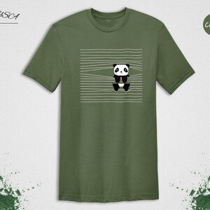 Panda Lover Shirt Cute Animal Tee: Humorous Panda Bear Print, Soft Cotton (XS-XXL, Unisex Fit) image 6