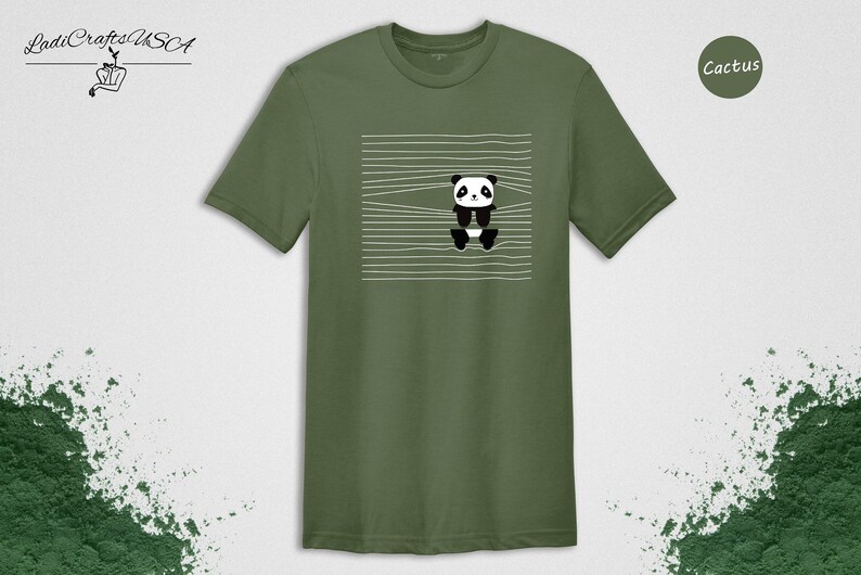 Panda Lover Shirt Cute Animal Tee: Humorous Panda Bear Print, Soft Cotton (XS-XXL, Unisex Fit) image 6