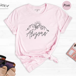 Desert Shirt Vintage Arizona Tee: Cactus Scene Graphic - Cotton Blend, Unisex, Relaxed Fit, Pre-Shrunk Material image 5