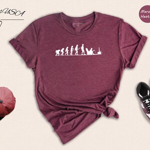 Chemise Gamer Evolution - T-shirt de jeu vidéo amusant - Tissu en coton mélangé, coupe unisexe, tenue décontractée au quotidien image 5