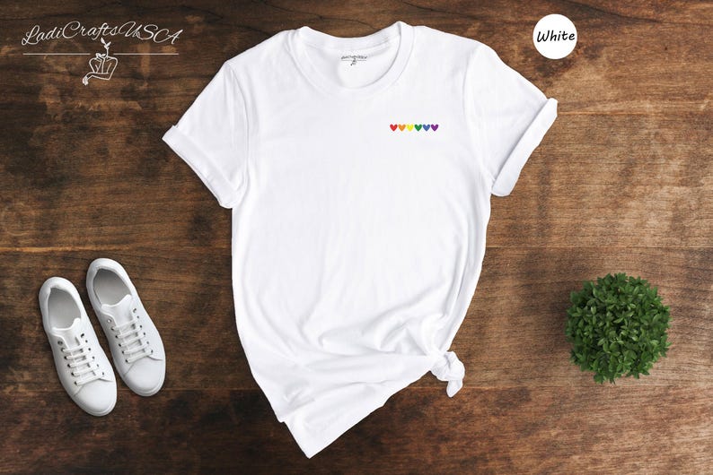 Love Is Love T-Shirt Rainbow Heart Pride Tee, Vibrant Colors (Unisex XS-3XL, Pre-Shrunk Cotton, Relaxed Fit) image 4