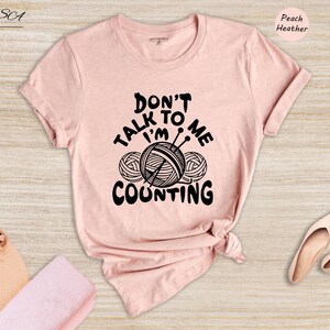Crochet Lover Shirt Funny Knitting Tee: Humorous Quote Design, Cotton Blend (Unisex Sizes XS-3XL, Relaxed Fit) image 1