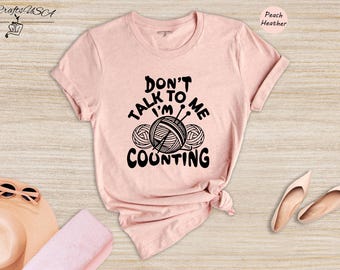 Crochet Lover Shirt Funny Knitting Tee: Humorous Quote Design, Cotton Blend (Unisex Sizes XS-3XL, Relaxed Fit)