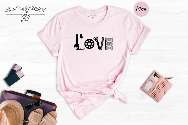 Camiseta divertida para amantes de la costura: Camiseta con humor para artesanos / Mezcla de algodón, corte unisex / Regalo para mamá, Camiseta para quilters imagen 3
