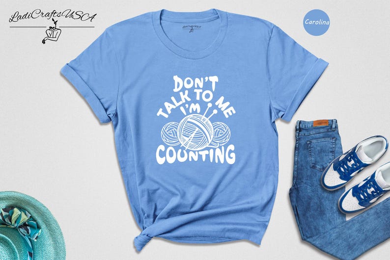 Crochet Lover Shirt Funny Knitting Tee: Humorous Quote Design, Cotton Blend (Unisex Sizes XS-3XL, Relaxed Fit) image 2