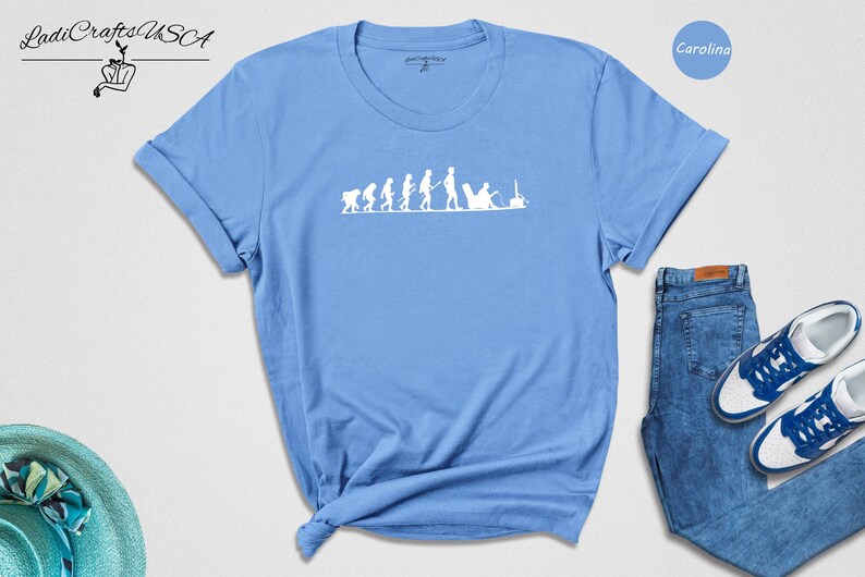 Chemise Gamer Evolution - T-shirt de jeu vidéo amusant - Tissu en coton mélangé, coupe unisexe, tenue décontractée au quotidien image 3