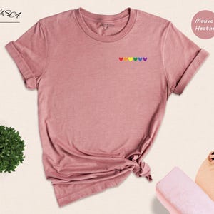 Love Is Love T-Shirt Rainbow Heart Pride Tee, Vibrant Colors (Unisex XS-3XL, Pre-Shrunk Cotton, Relaxed Fit) image 1