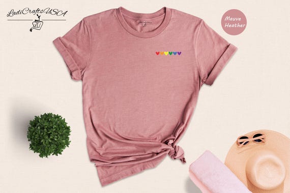 Love Is Love T-Shirt Rainbow Heart Pride Tee, Vibrant Colors (Unisex XS-3XL, Pre-Shrunk Cotton, Relaxed Fit)