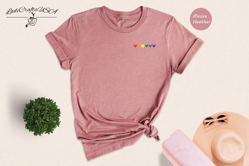 Love Is Love T-Shirt Rainbow Heart Pride Tee, Vibrant Colors (Unisex XS-3XL, Pre-Shrunk Cotton, Relaxed Fit) image 1