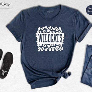 Wildcats Team Mascot Shirt - School Spirit Tee - Unisex Cotton Blend, Relaxed Fit, Team Support Apparel