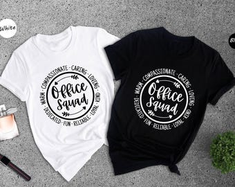 Office Squad Shirt Matching Tee: Humorous Office Graphic, Soft Cotton Blend (Unisex Sizes, Pre-Shrunk)