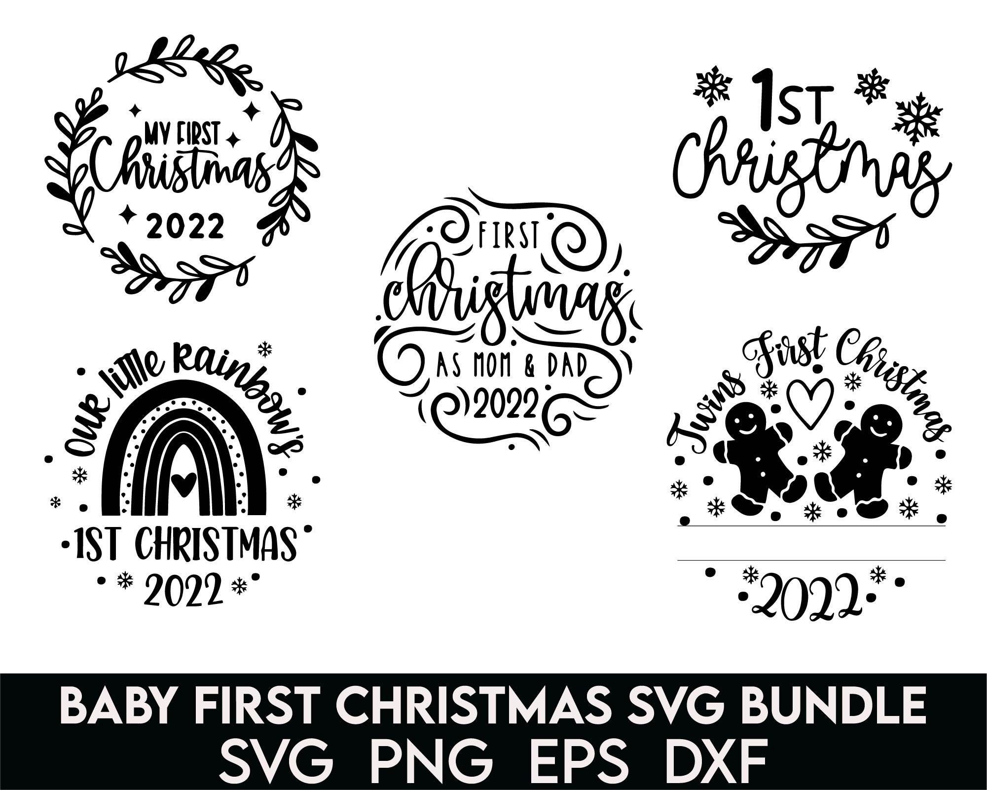 Babys First Christmas Svg Bundle My First Christmas Svg Etsy