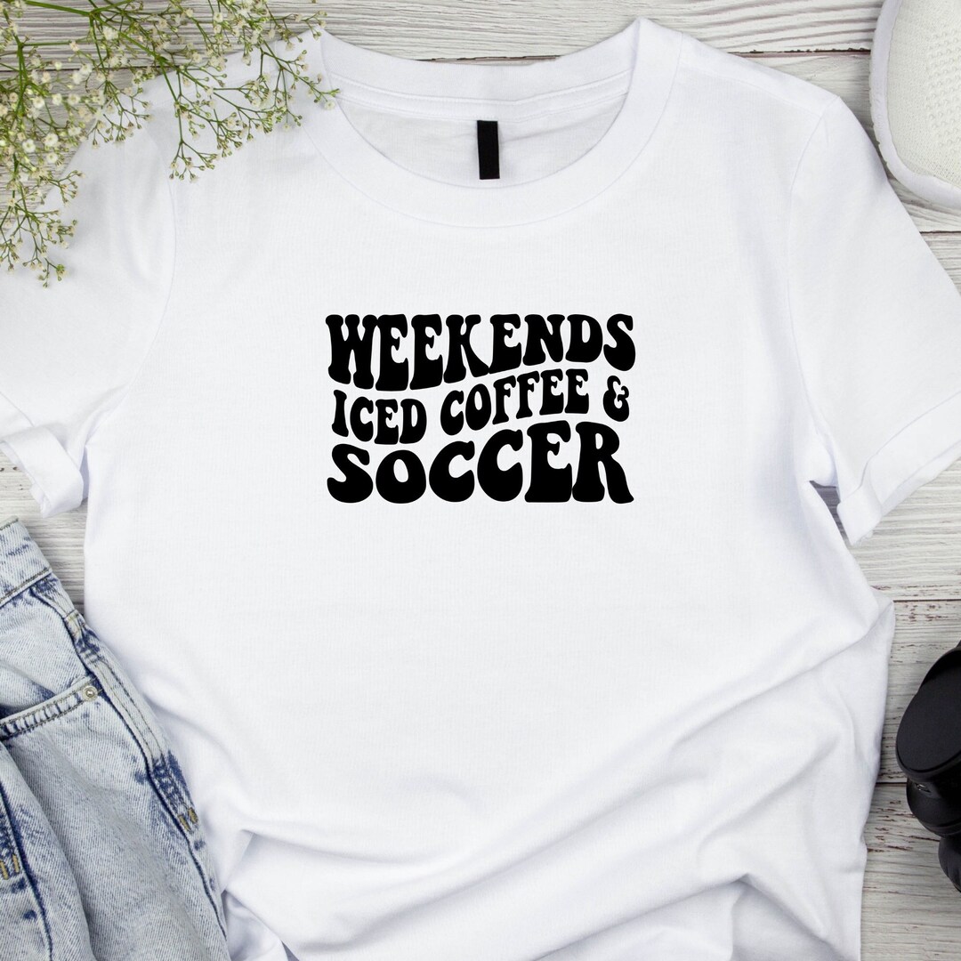 Weekends Iced Coffee and Soccer SVG Soccer Mama SVG Trendy - Etsy