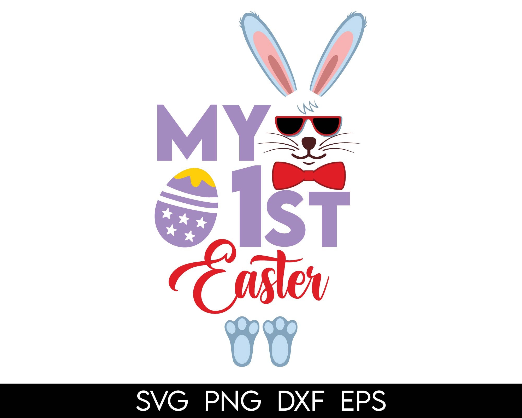 My First Easter SVG PNG PDF Girl Easter Shirt My 1st Easter Etsy