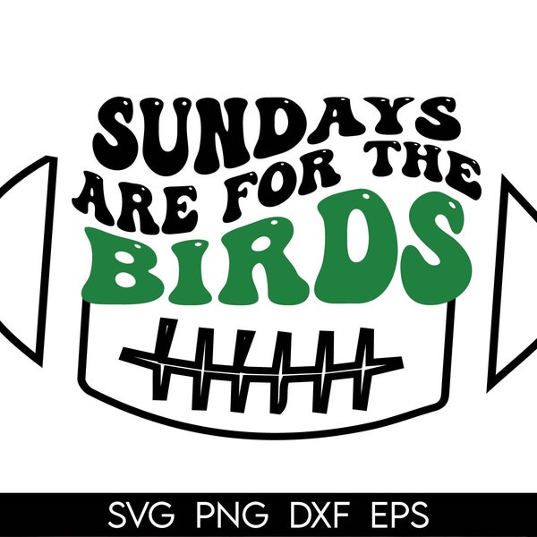 Sundays Are For The Birds Svg, Football svg, Birds Mascot Svg, Team Mascot Svg, School Spirit svg, football mom svg, Birds Sublimation Png