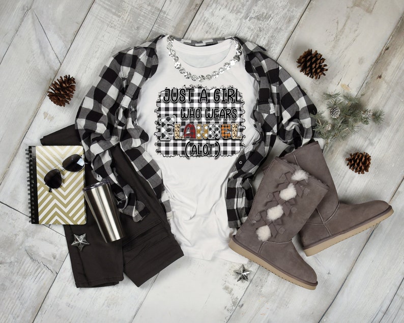 Just a Girl Who Loves Flannel. Fall Png Fall Sublimation - Etsy