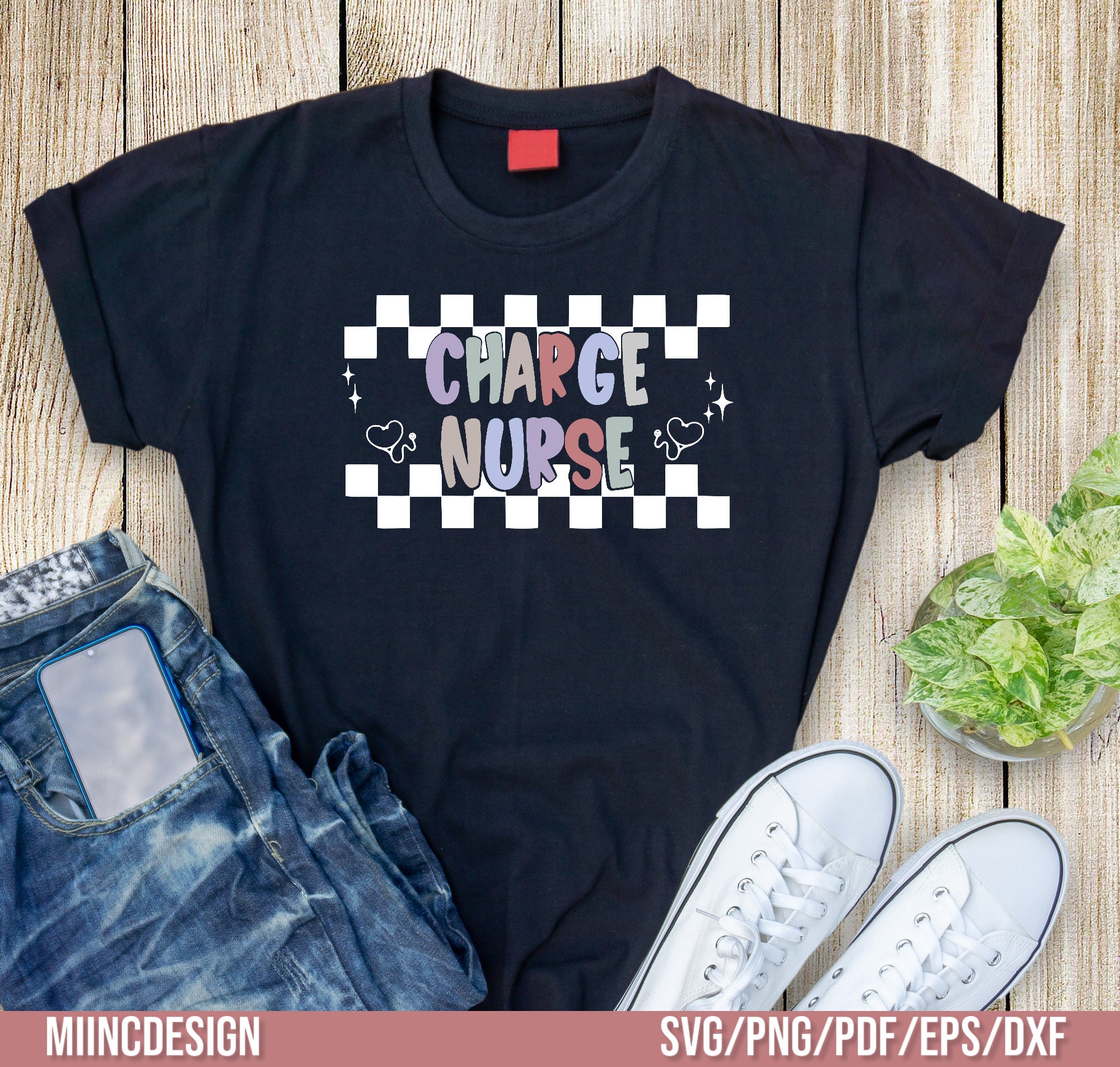 Charge Nurse SVG/PNG, Charge Nurse PDF, Nurse Week T-shirt - Etsy