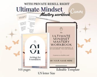 Bearbeitbares Mindset-Arbeitsbuch: PLR Coaching Journal Vorlage (103-seitiges PDF)